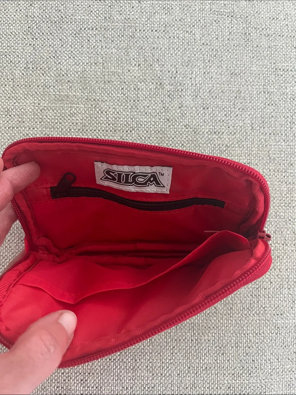 SILCA BORSA ECO Quilted Leather Cycling Wallet Black & Red Ride‑Ready Gear Case